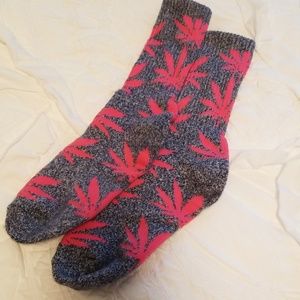 Huf weed print socks